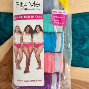 Fruit of the Loom Multi-color Hi-Cuts Briefs 5-Pack size 11
